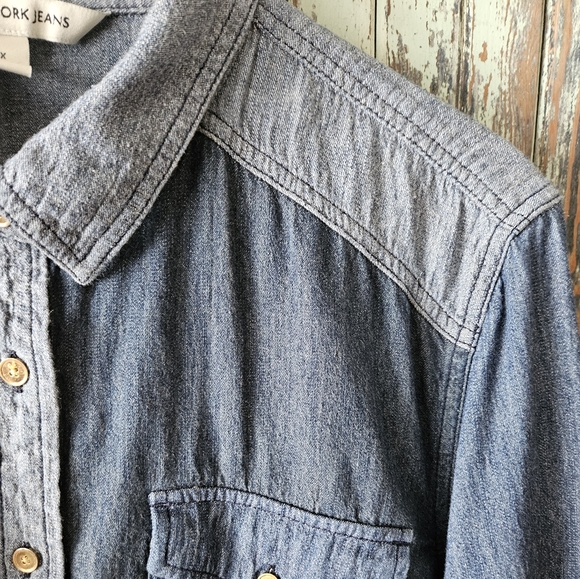 Jones New York 2X Denim shirt - Picture 4 of 8